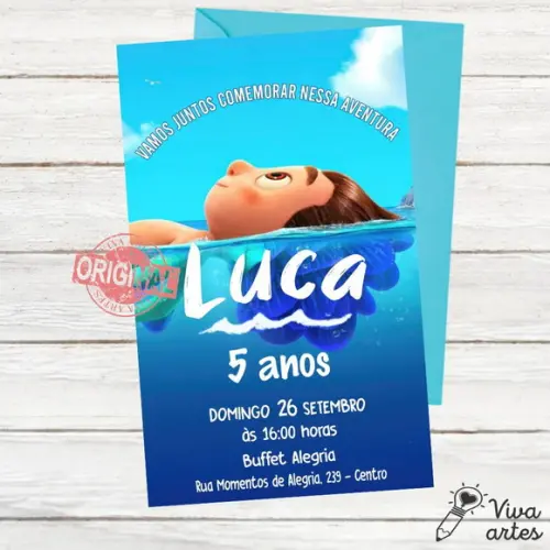 Convite Digital Luca Disney
