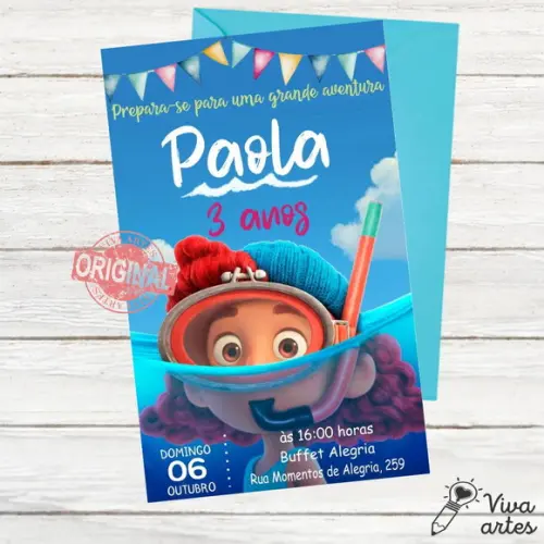 Convite Digital Luca Disney Menina