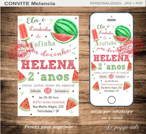 Convite Digital Melancia