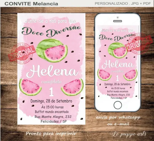 Convite Digital Melancia