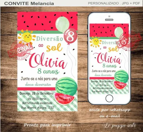 Convite Digital Melancia