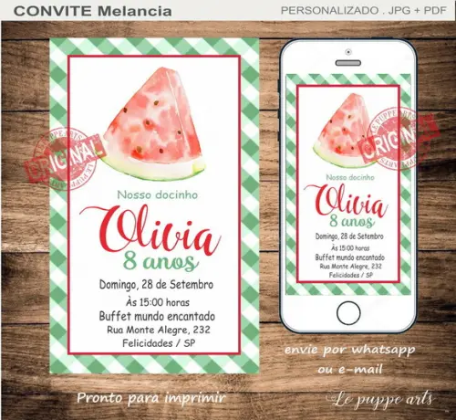 Convite Digital Melancia