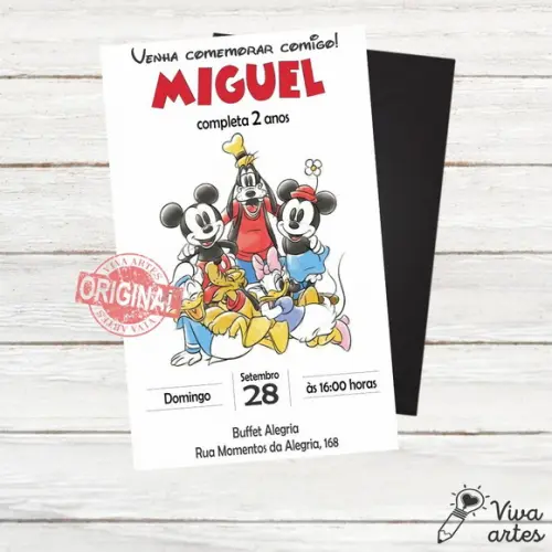 Convite Digital Mickey