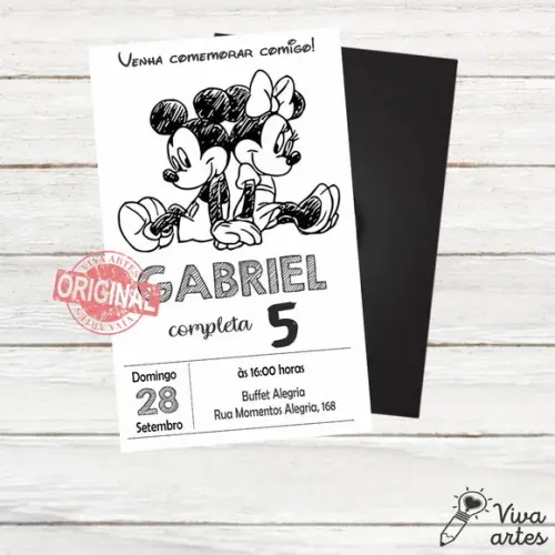 Convite Digital Mickey