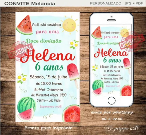 Convite Digital Melancia