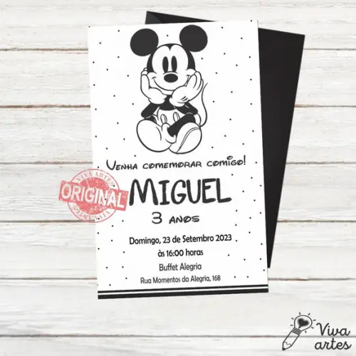 Convite Digital Mickey