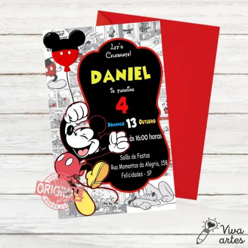 Convite Digital Mickey