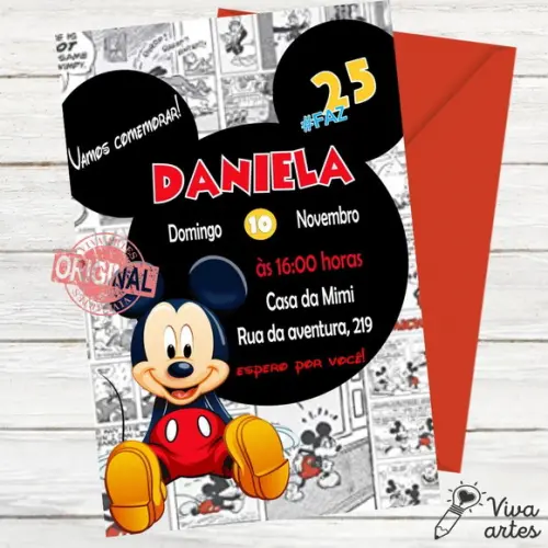 Convite Digital Mickey