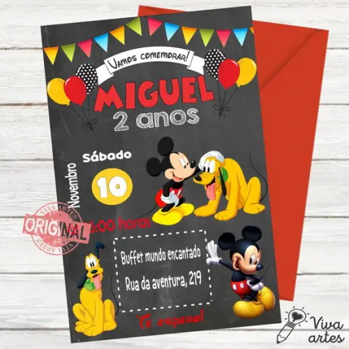Convite Digital Mickey