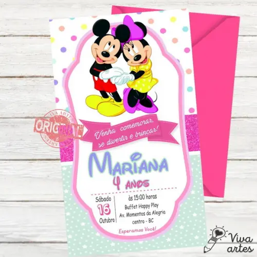 Convite Digital Minnie