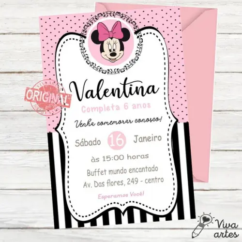 Convite Digital Minnie