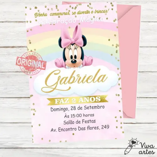 Convite Digital Minnie