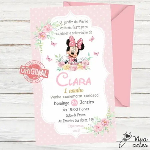 Convite Digital Minnie
