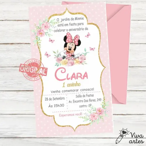 Convite Digital Minnie