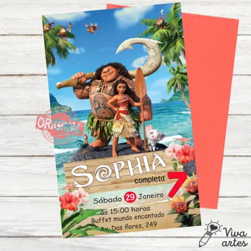 Convite Digital Moana