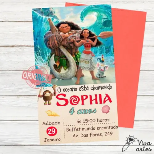 Convite Digital Moana