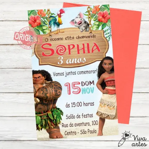 Convite Digital Moana