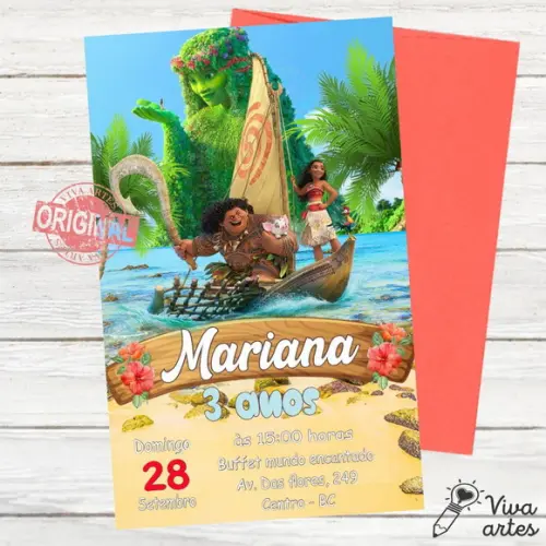 Convite Digital Moana