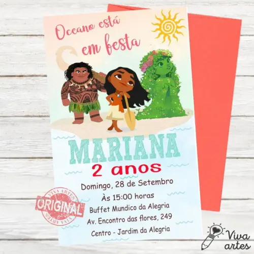 Convite Digital Moana