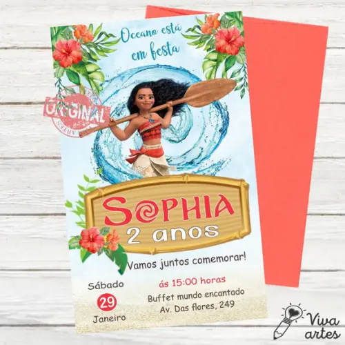 Convite Digital Moana