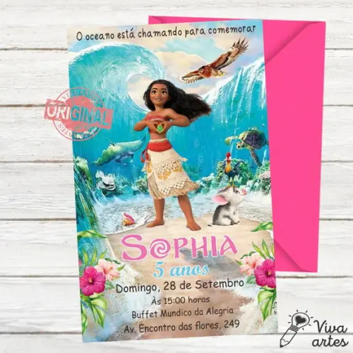 Convite Digital Moana
