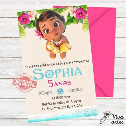Convite Digital Moana
