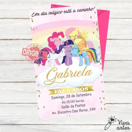 Convite Digital My Little Pony
