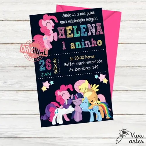 Convite Digital My Little Pony