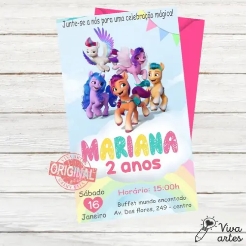 Convite Digital My Little Pony