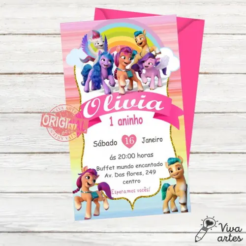 Convite Digital My Little Pony