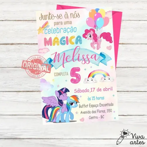 Convite Digital My Little Pony