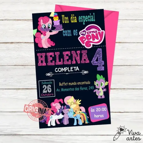 Convite Digital My Little Pony
