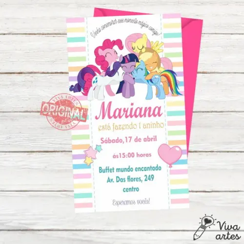 Convite Digital My Little Pony