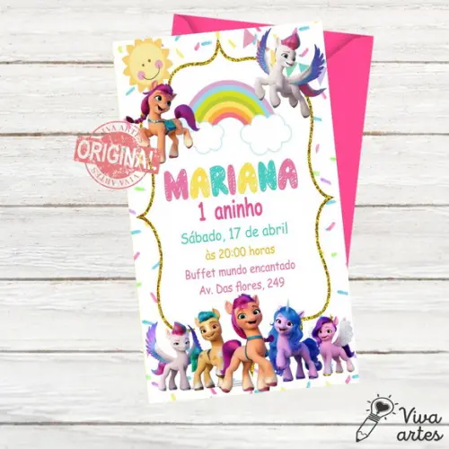 Convite Digital My Little Pony