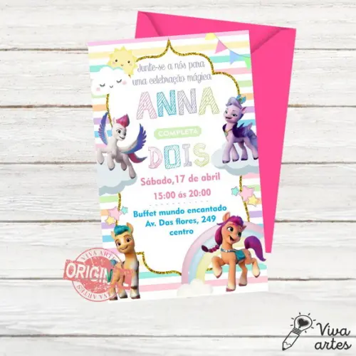 Convite Digital My Little Pony