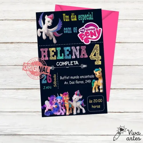 Convite Digital My Little Pony