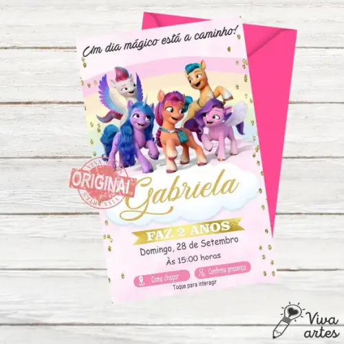 Convite Digital My Little Pony Interativo