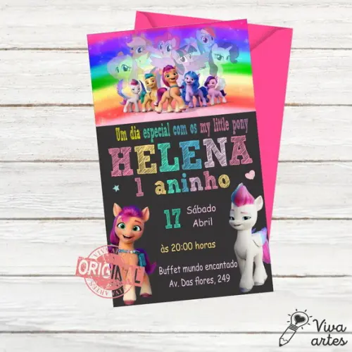 Convite Digital My Little Pony
