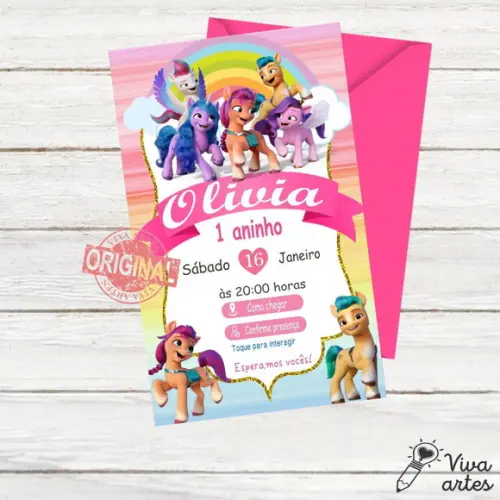 Convite Digital My Little Pony Interativo