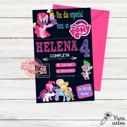 Convite Digital My Little Pony Interativo