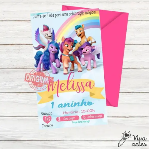 Convite Digital My Little Pony Interativo