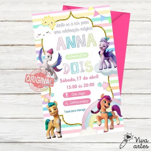Convite Digital My Little Pony Interativo