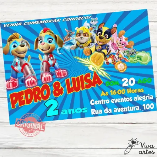 Convite Digital Patrulha Canina
