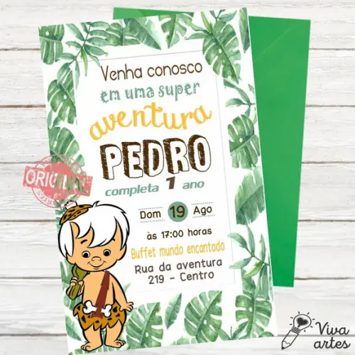 Convite Digital Pedrita e Bambam