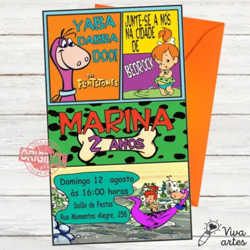 Convite Digital Pedrita e Bambam