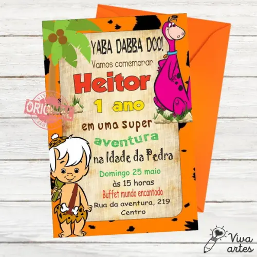 Convite Digital Pedrita e Bambam
