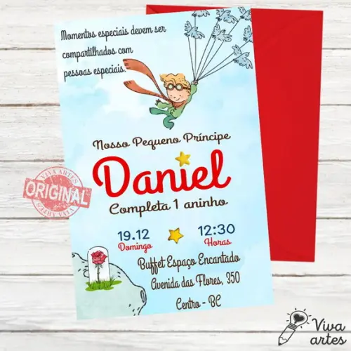 Convite Digital Pequeno Príncipe