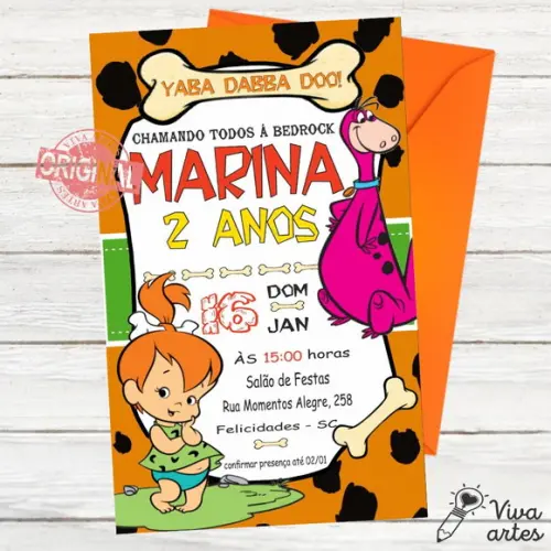 Convite Digital Pedrita e Bambam