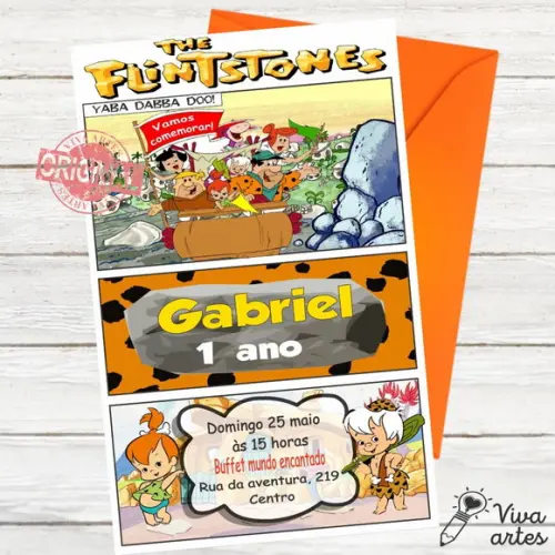 Convite Digital Pedrita e Bambam