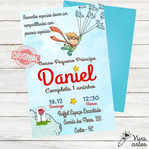 Convite Digital Pequeno Príncipe